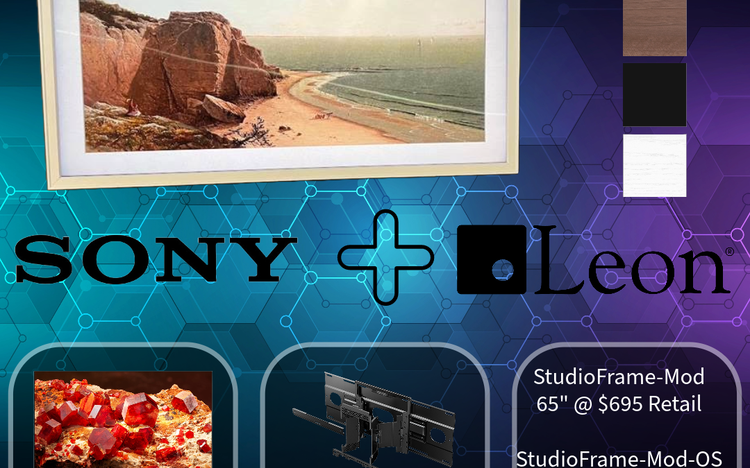 Sony TV + Leon Studio Frames = Sony FRAME TV!
